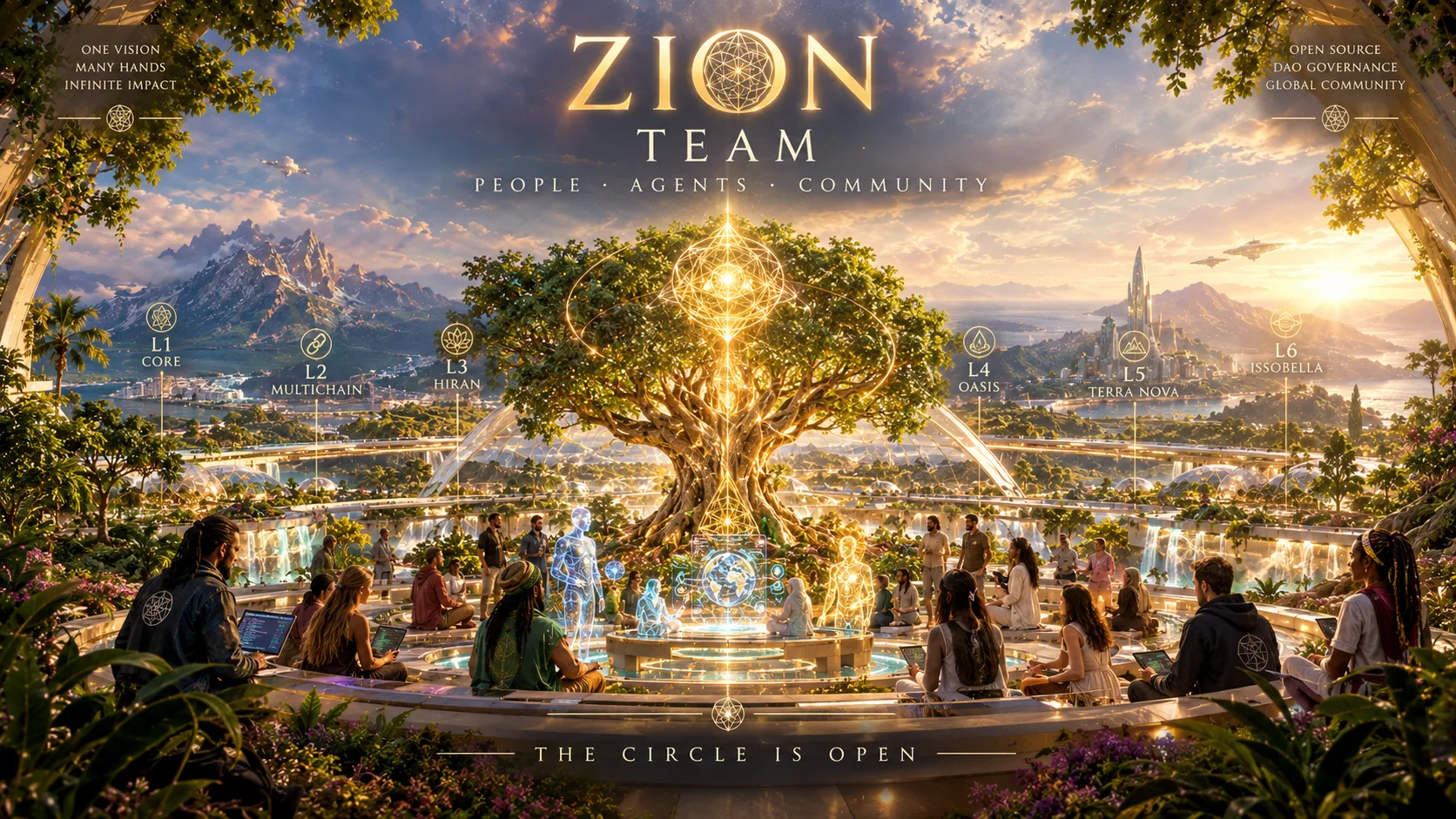 ZION Team — lidé, agenti a komunita kolem Stromu života